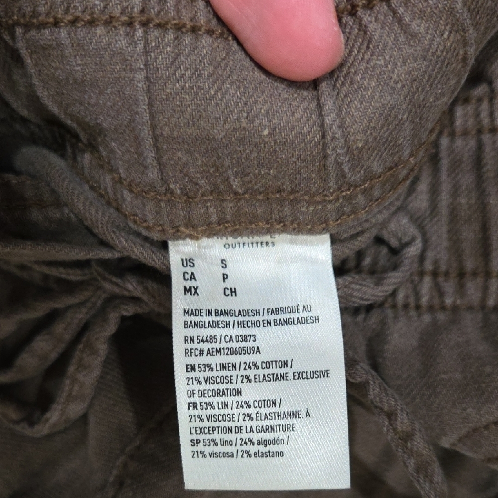 AE Dreamy Drape Linen Blend Pull-on Pants - Picture 4 of 10